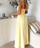 Elegant Halter A-Line Maxi Dress in Stylish Colors for You