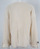 Classic Relaxed Cardigan With Pocket V Neck For Women