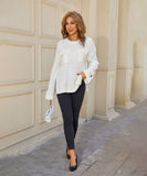 Relaxed Round Neck Sweater For Everyday Comfort Wear