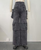 Fashionable Multi-Pocket Patchwork Accordion Jeans for Men