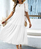 Casual Leaf-Sleeved Fitted Long Dress for Women in Multiple Colors