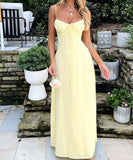 Elegant Halter A-Line Maxi Dress in Stylish Colors for You