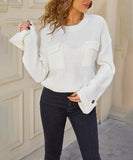 Relaxed Round Neck Sweater For Everyday Comfort Wear