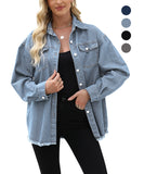 Collarless Long Sleeve Women's Coat in Solid Colors