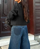 Solid Color Blazer for Women Long Sleeve Nylon Blend Chic