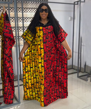 Patchwork Sequin Dress Plus Size Elegant Evening Gown Ideal Party Wear Festive Silhouette