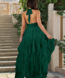 Sexy V Neck Strapless Slit Irregular Mesh Cocktail Dress
