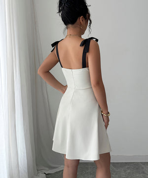 Elegant Strapless Halter Dress in Apricot Polyester Sleeveless