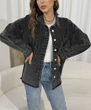 Color-Matched Women's Down Jacket with Thick Padding and Cowl Neck