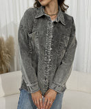 Color-Matched Women's Down Jacket with Thick Padding and Cowl Neck