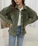 Color-Matched Women's Down Jacket with Thick Padding and Cowl Neck