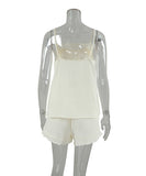 CozyNest Pure Cotton Strappy Shorts Pajamas – Ultra Comfortable Breathable Sleepwear