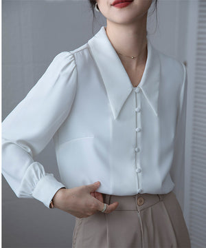 Pure Color Long Sleeve Shirt for Stylish Comfort