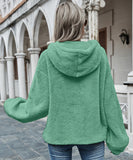 Women's Hooded Fleece Sweatshirt Jacket in Stylish Colors