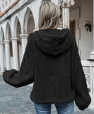Women's Hooded Fleece Sweatshirt Jacket in Stylish Colors