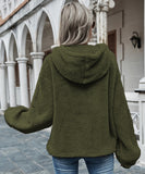 Women's Hooded Fleece Sweatshirt Jacket in Stylish Colors