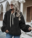 Women's Hooded Fleece Sweatshirt Jacket in Stylish Colors