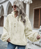 Women's Hooded Fleece Sweatshirt Jacket in Stylish Colors