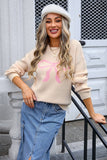 Chic Bow-Detail Long-Sleeved Sweater in Solid Colors