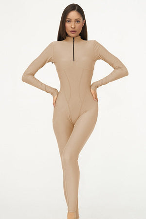 Chic Long Sleeve Yoga Jumpsuit for Active Lifestyle