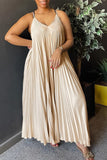 Chic Halter Neck Pleated A-Line Skirt
