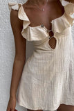 Chic Halter Peplum Skirt for Effortless Elegance