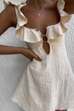 Chic Halter Peplum Skirt for Effortless Elegance