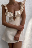 Chic Halter Peplum Skirt for Effortless Elegance