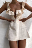 Chic Halter Peplum Skirt for Effortless Elegance