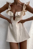 Chic Halter Peplum Skirt for Effortless Elegance