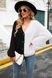 Chic V-Neck Lightweight Cardigan with Long Sleeves