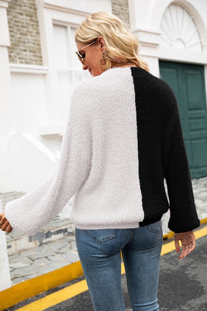 Chic V-Neck Lightweight Cardigan with Long Sleeves