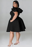 Chic Colorful Swing Dress