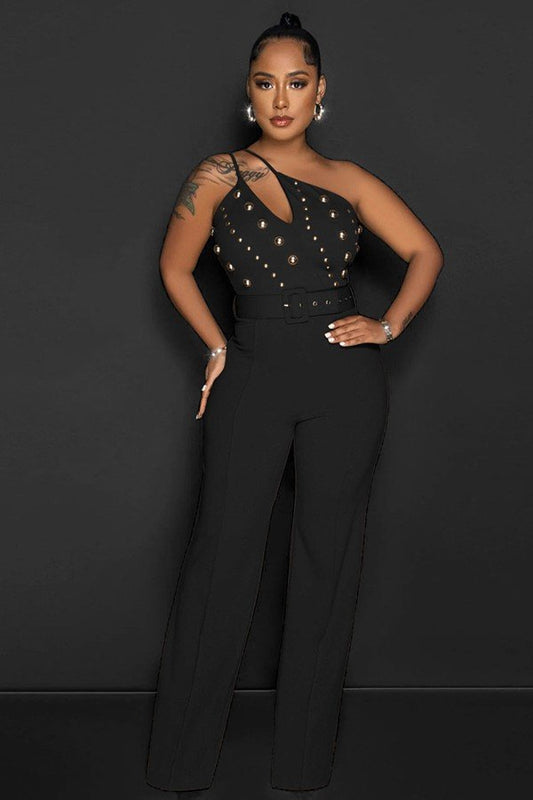 Chic Solid Color Jumpsuit