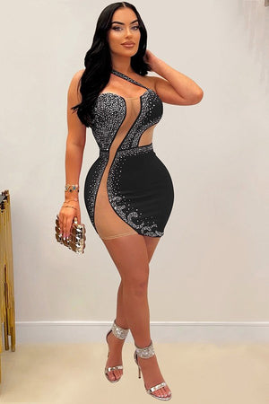 Elegant Sleeveless Mesh Shift Dress in Vibrant Colors