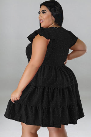 Chic Comfort Ice Silk Fluffy Dress