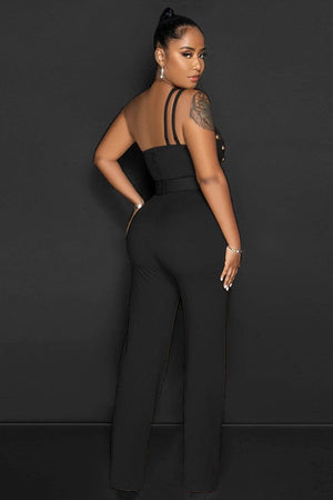 Chic Solid Color Jumpsuit