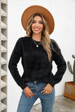 Classic Round Neck Long Sleeve Sweaters in Solid Colors