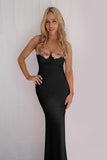 Girdle-Waist Long Skirt with Contoured Hips