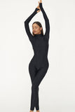Chic Long Sleeve Yoga Jumpsuit for Active Lifestyle