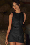 SLEEK SLEEVELESS MIDI SKIRT
