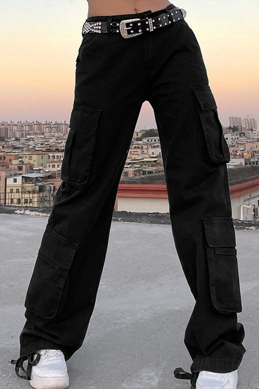 Relaxed Fit Adjustable Denim Overalls