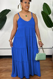 Vibrant Bohemian Sleeveless Halter Dress
