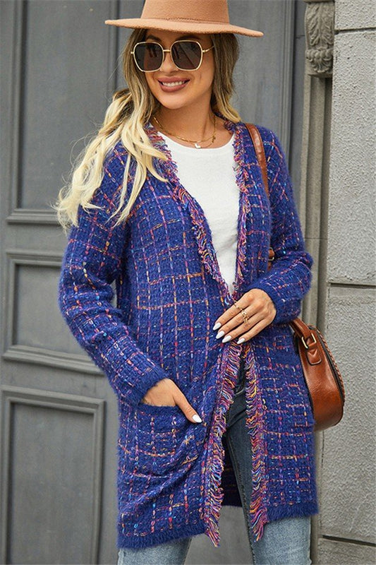 Chic Fringe Sweater Cardigan Coat for Stylish Comfort