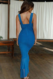 Halter Neck Splice Dress