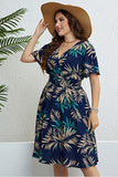 Elegant V-Neck Dress with Tailored Waistline