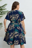 Elegant V-Neck Dress with Tailored Waistline