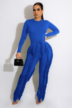 Fringe Lace Fashion-Forward Two-Piece Set