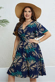 Elegant V-Neck Dress with Tailored Waistline