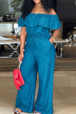 Chic Cape-Detail Jumpsuit